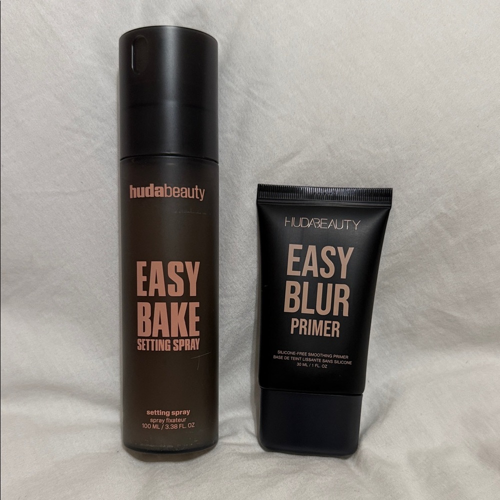 Huda Beauty Easy Bake Setting Spray and Easy Blur Primer